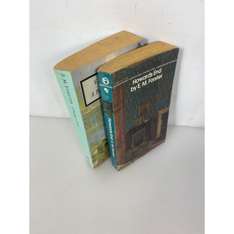 Lot of 2 EM Forster Paperbacks Howards End Passage to India 1985-1989