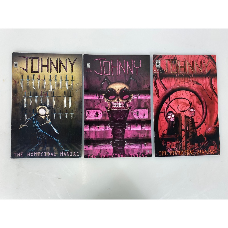 Lot of 3 Johnny Homicidal Maniac Comic 2003