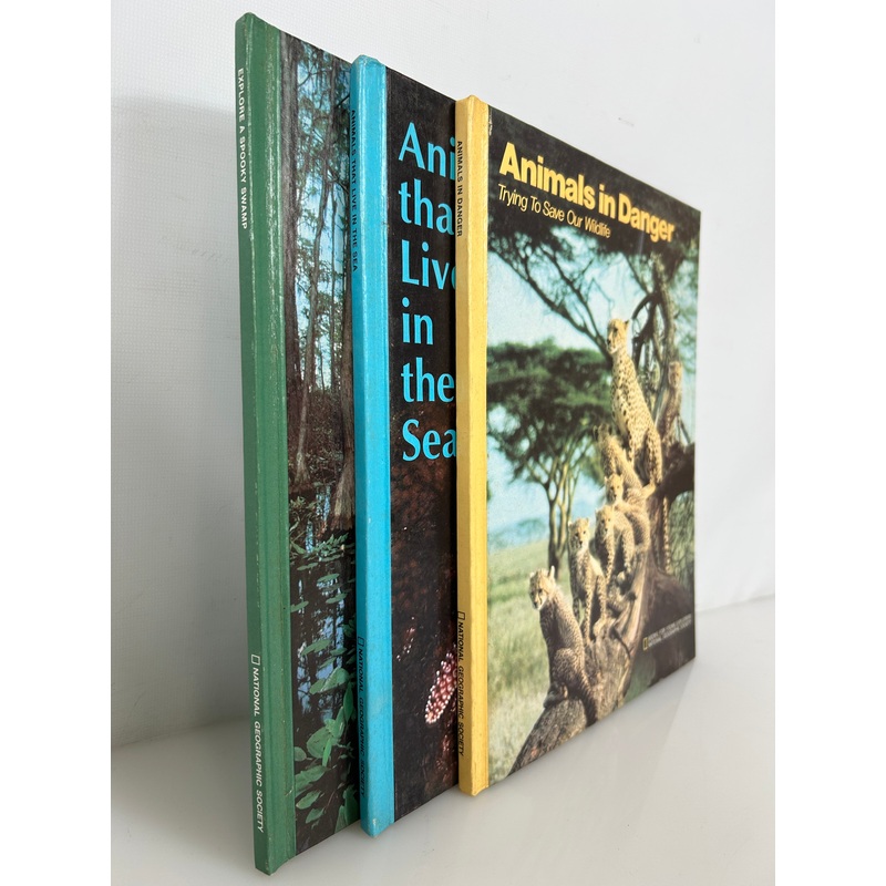 Lot of 3 National Geographic Books For Young Explorers 1978 HC