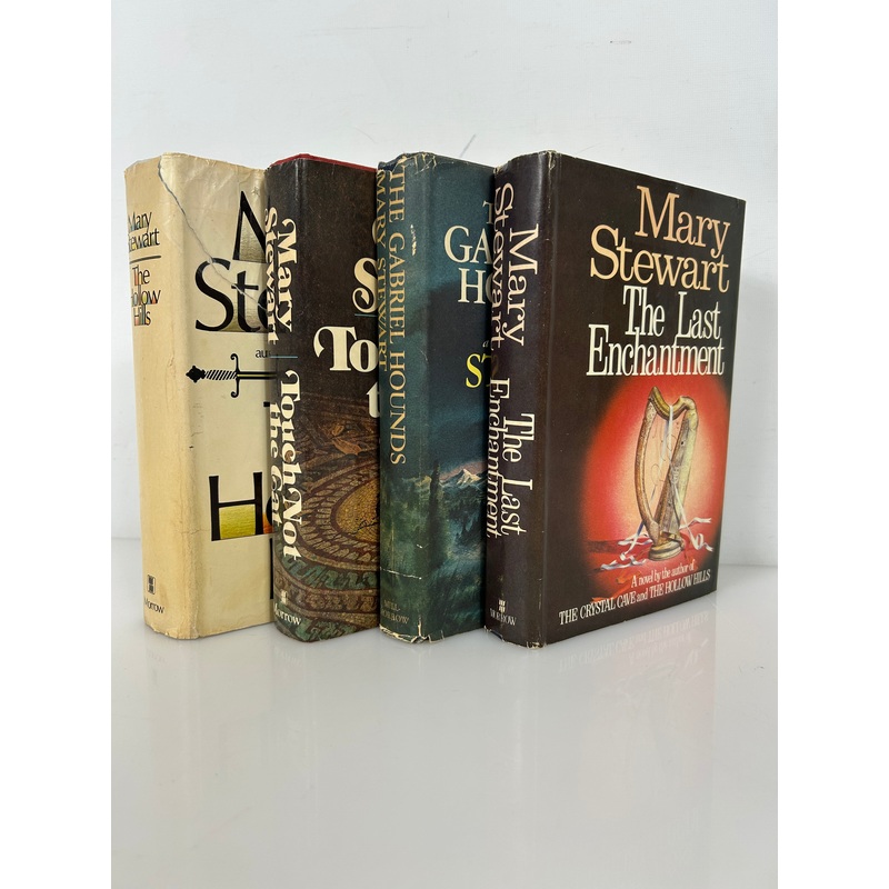 Lot of 4  Mary Stewart Book Club Editions HCDJ