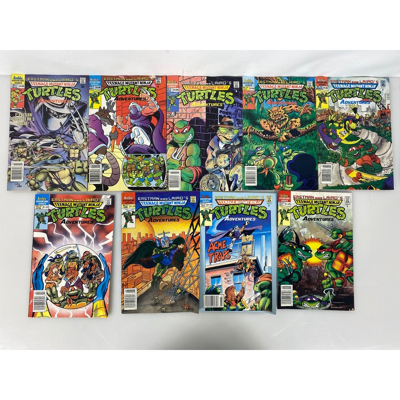 Lot of 9 Eastman Lair Ninja Turtles Comics 1-24 (1989-1991)