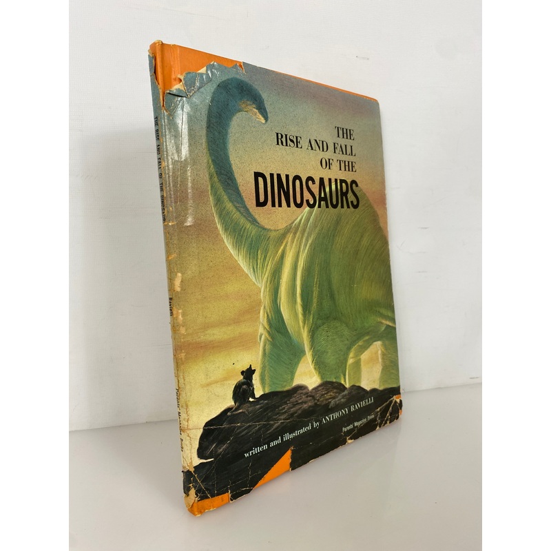 The Rise and Fall of the Dinosaurs by Anthony Ravielli 1963 Vintage HC DJ