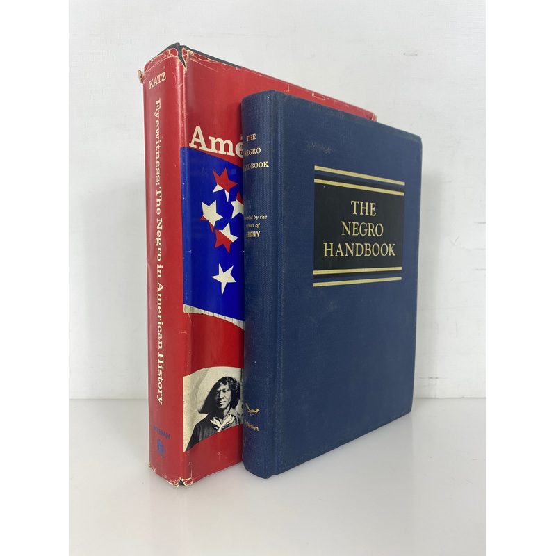 2 Vols: The Negro Handbook/Eyewitness: The Negro in American History 1967 HC