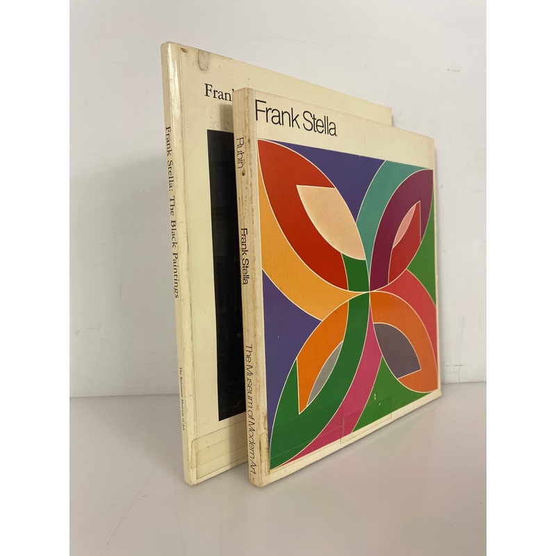 2 Volumes Frank Stella: The Black Paintings 1976/by William Rubin MOMA 1970 SC