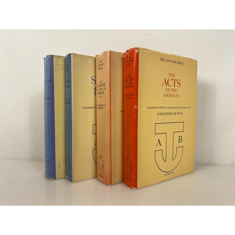 4 Vols The Anchor Bible: Jeremiah/Acts of Apostles/John/Second Isaiah HCDJ