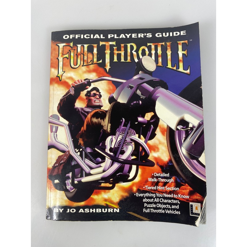 Full Throttle Official Lucas Arts Strategy Guide Jo Ashburn
