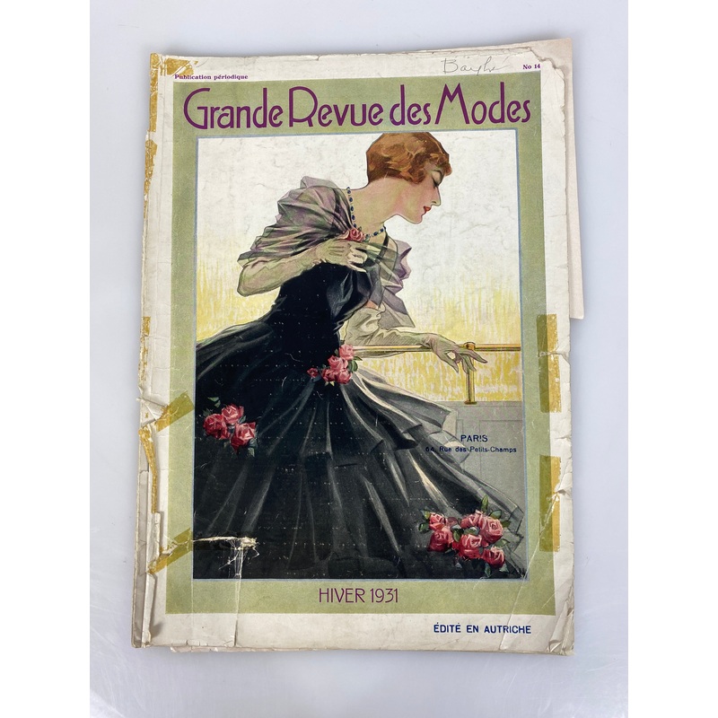 Grande Revue des Modes vintage French fashion periodical 1931