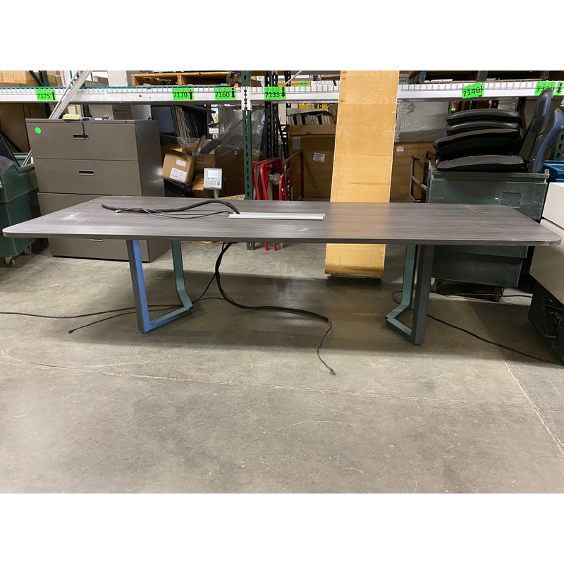 Large Woodgrain Conference Table