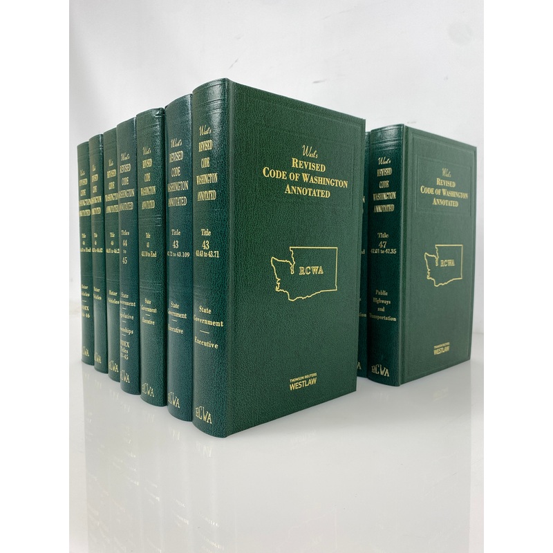 Lot of 16 West’s Revised Code of Washington Annotated 2007-2014 HC