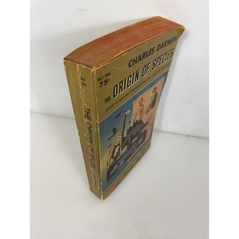 Origin of Species Charles Darwin paperback 1960