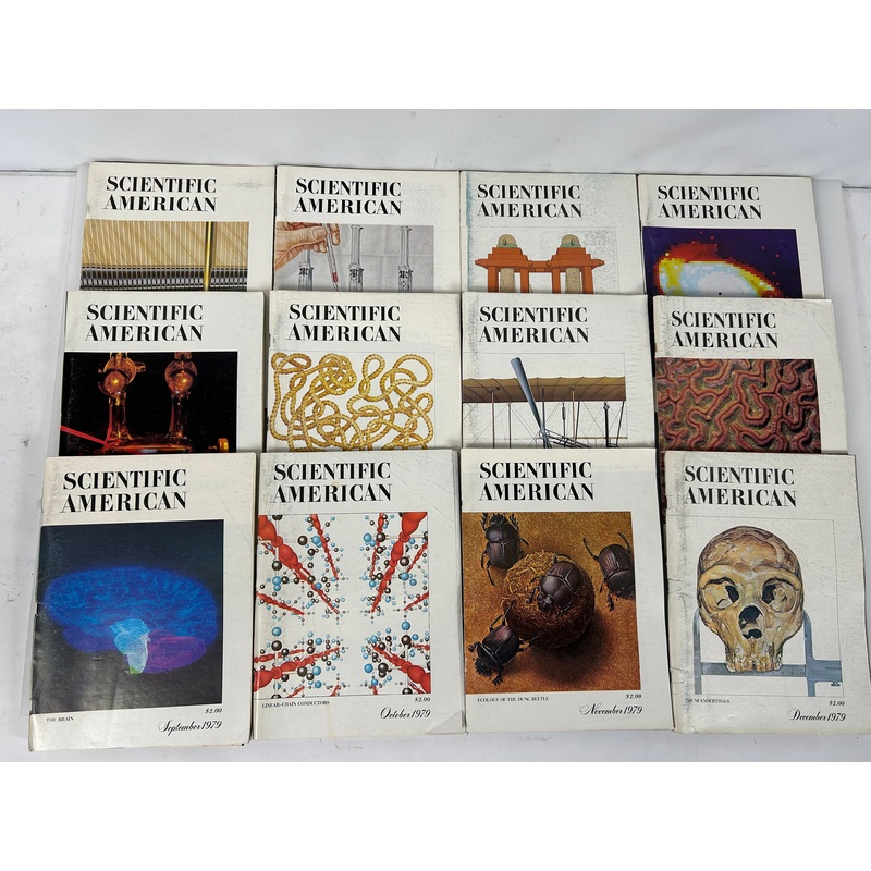 Scientific American Magazine 1979 Full Year 12 Issues Jan-Dec