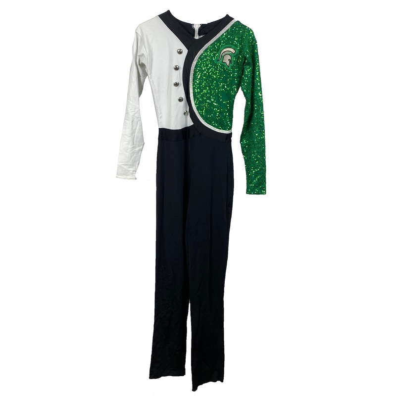Spartan Marching Band Color Guard Uniform Unitard 2017-2023 Women’s Size 3XL Long
