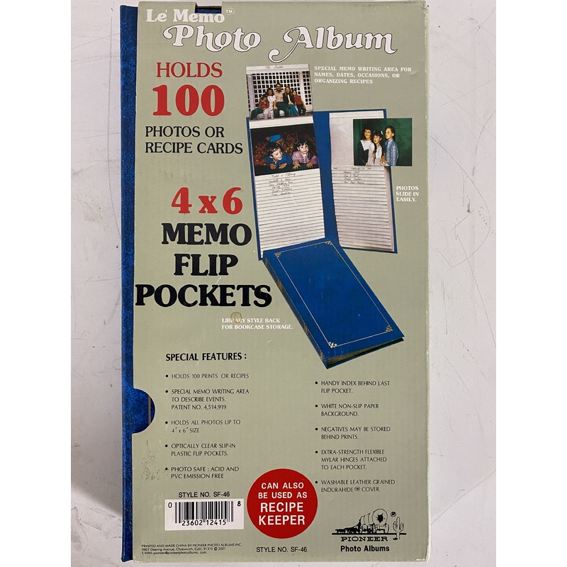 Vintage Blue Le’Memo Photo Album