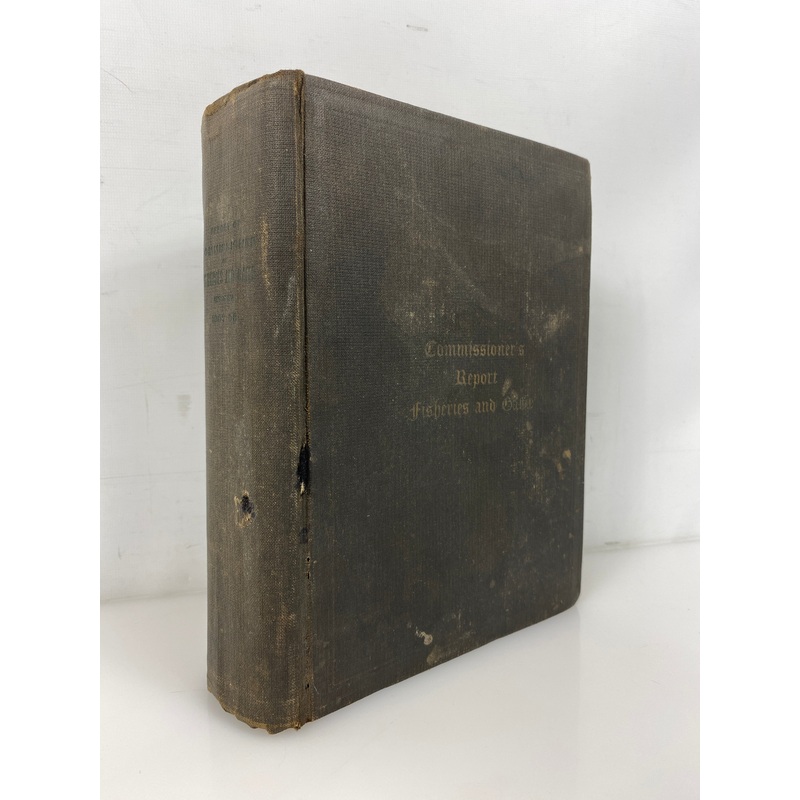 Commissioner’s Report Fish & Game of Indiana 1908 Antique Illustrated HC