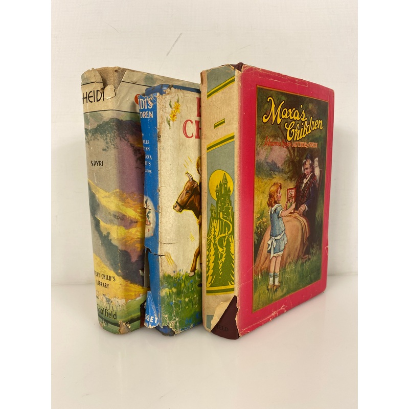 Lot of 3: Heidi/Heidi’s Children/Maxa’s Children Spyri/Tritten 1926-43 HCDJ