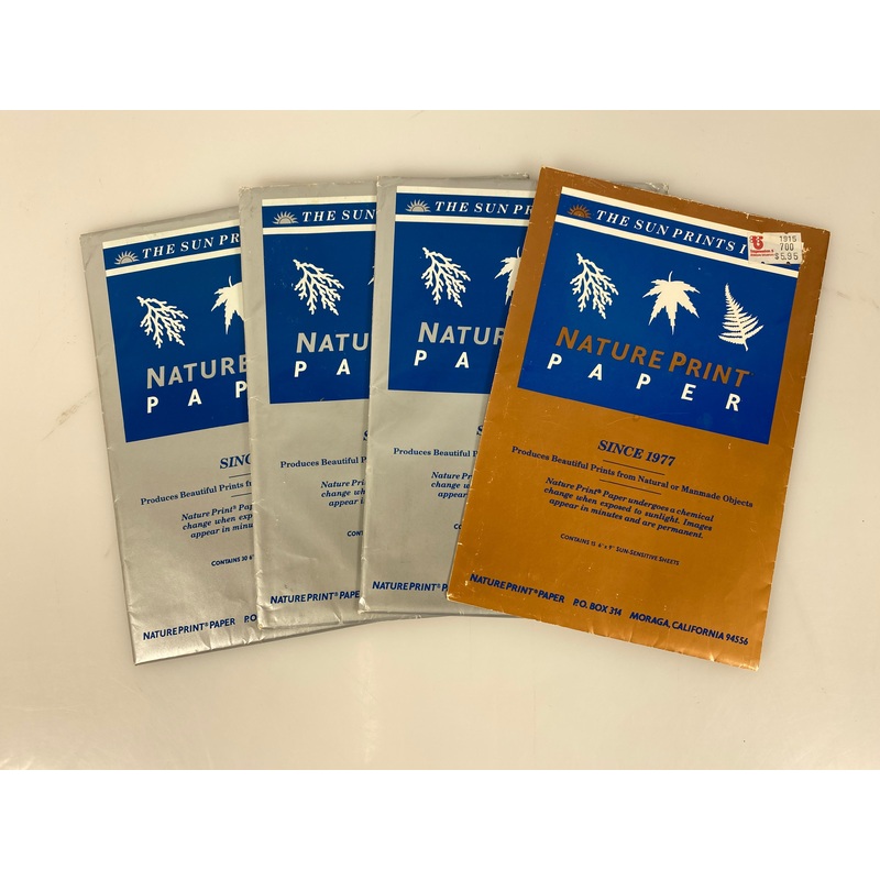 Lot of 4 Packs NaturePrint Paper 6 x 9 sheets 1987