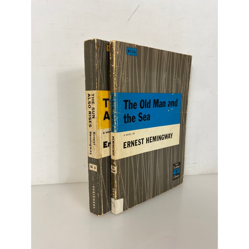 2 Hemingway The Old Man & the Sea/The Sun Also Rises Scribner Library 1952-54 SC