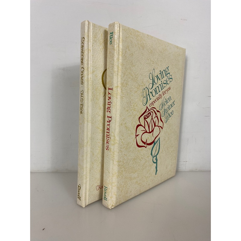 2 Volumes: Someone Cares/Loving Promises Helen Steiner Rice Keepsake Editions