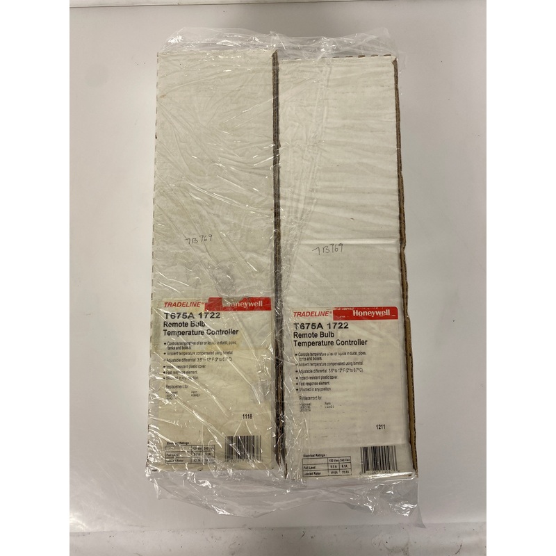 Honeywell Remote Temperature Bulb Controller T675A 1722 Pack of 2