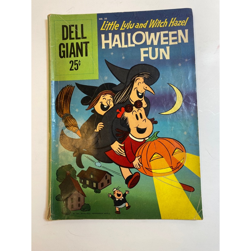 Little Lulu and Witch Hazel Halloween Gun Dell Giant Comic 1960