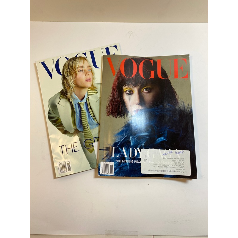 Lot of 2 Vogue Magazines Billy Eilish Lady Gaga 2024