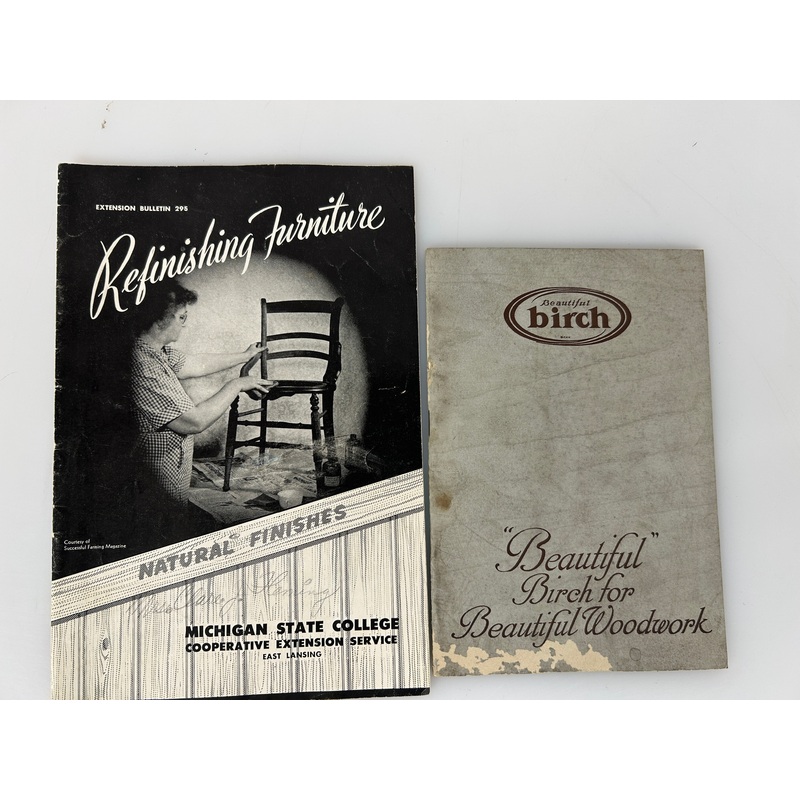 Lot of 3 Furniture Ads and Refurnishing Booklets 1925-1949