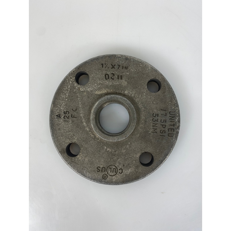 United #125 Cast Iron Flange Screwed 1 1/2 x 7