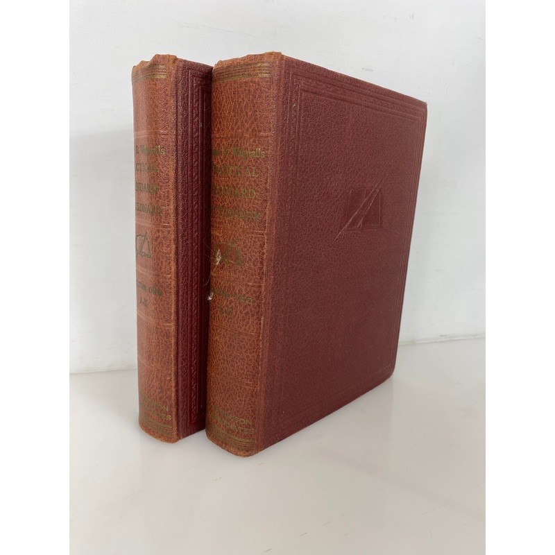 2 Vol Set: Funk & Wagnalls Practical Standard Dictionary 1945 HC