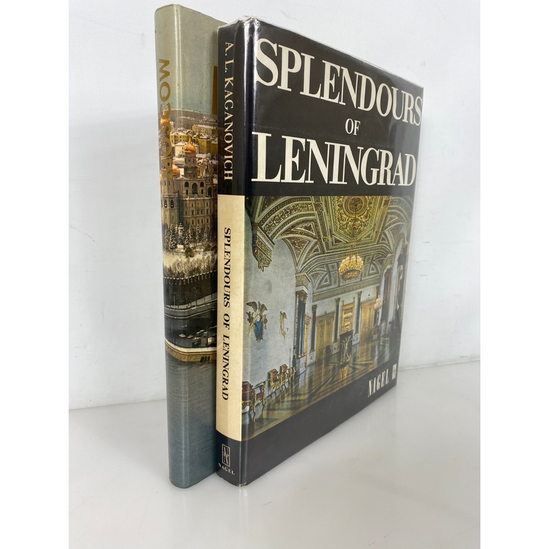 2 Volumes: Splendours of Leningrad (1969)/Moscow (1975) Oversized HC DJ