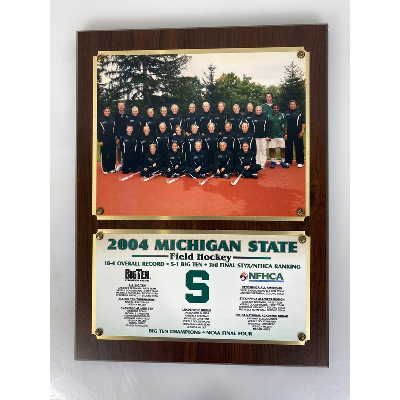 2004 MSU Women’s Field Hockey Team Plaque