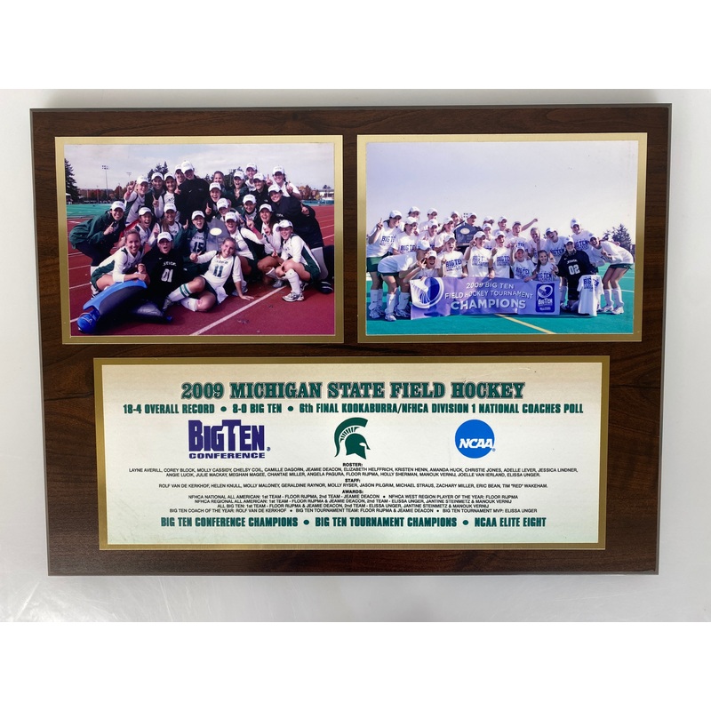 2009 MSU Women’s Field Hockey Team Plaque