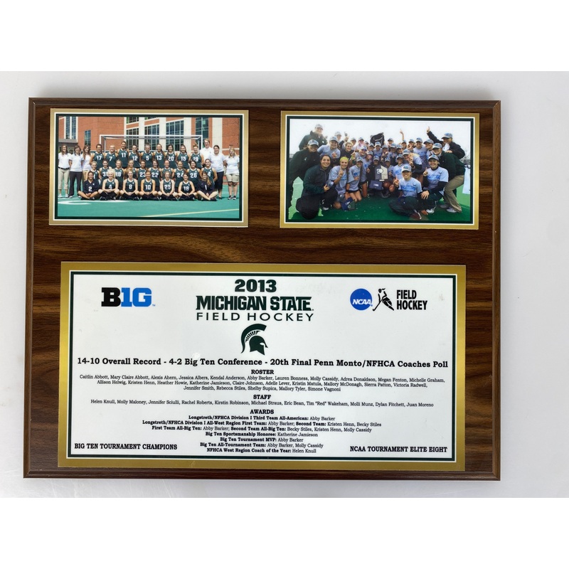 2013 MSU Women’s Field Hockey Team Plaque
