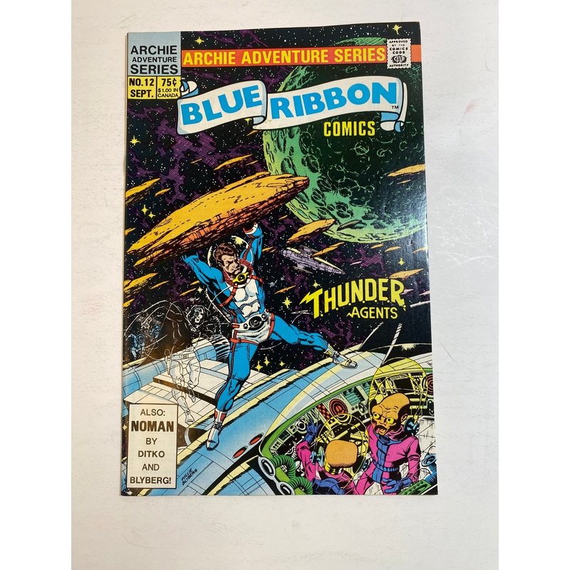 Archie Adventure Comic Blue Ribbon Thunder Agents No. 12 1984