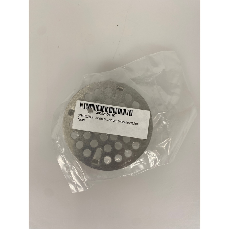 Flat S.S. Strainer for 3 Sink Pack of 3