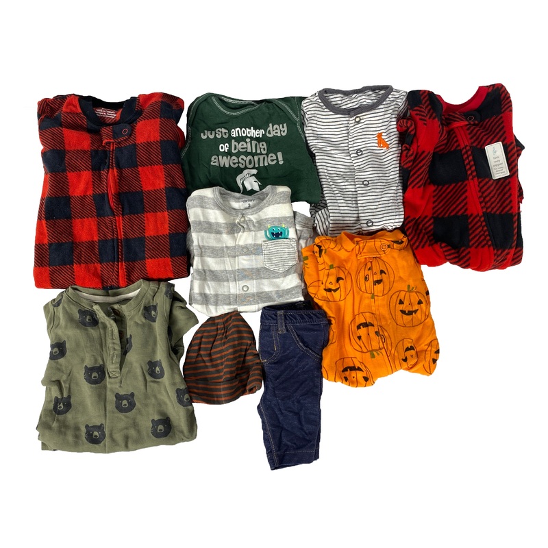 Football Season Baby Clothing Bundle Youth Size 0-3 Months