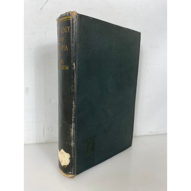 Ideology and Utopia by Karl Mannheim 1936 Ex-Library HC w Criticism