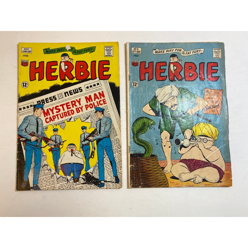 Lot of 2 Herbie ACG America Comics Group 1964