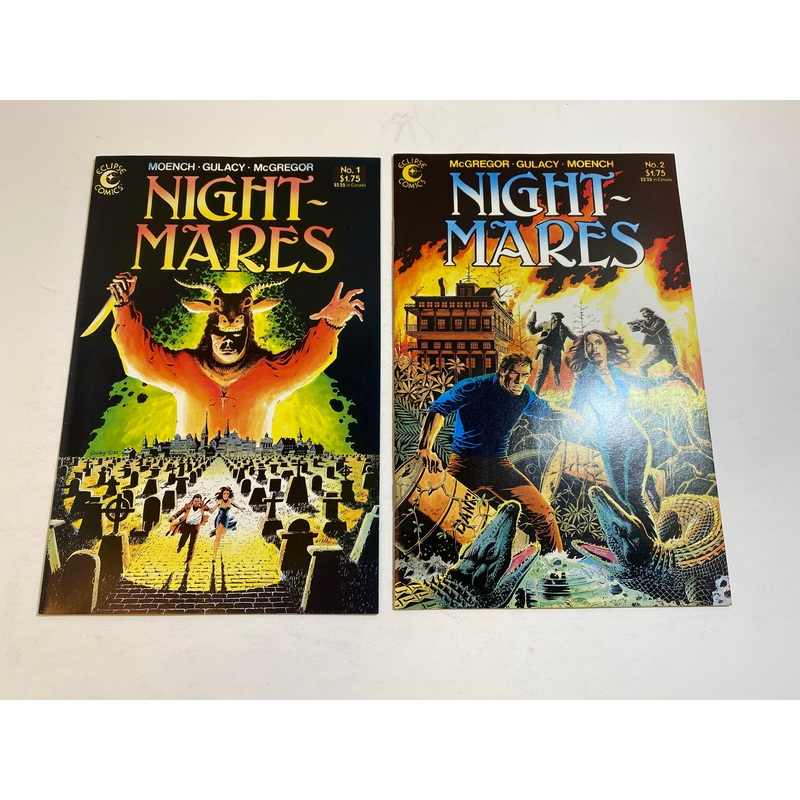 Lot of 2 Nightmares Eclipse Comics 1985