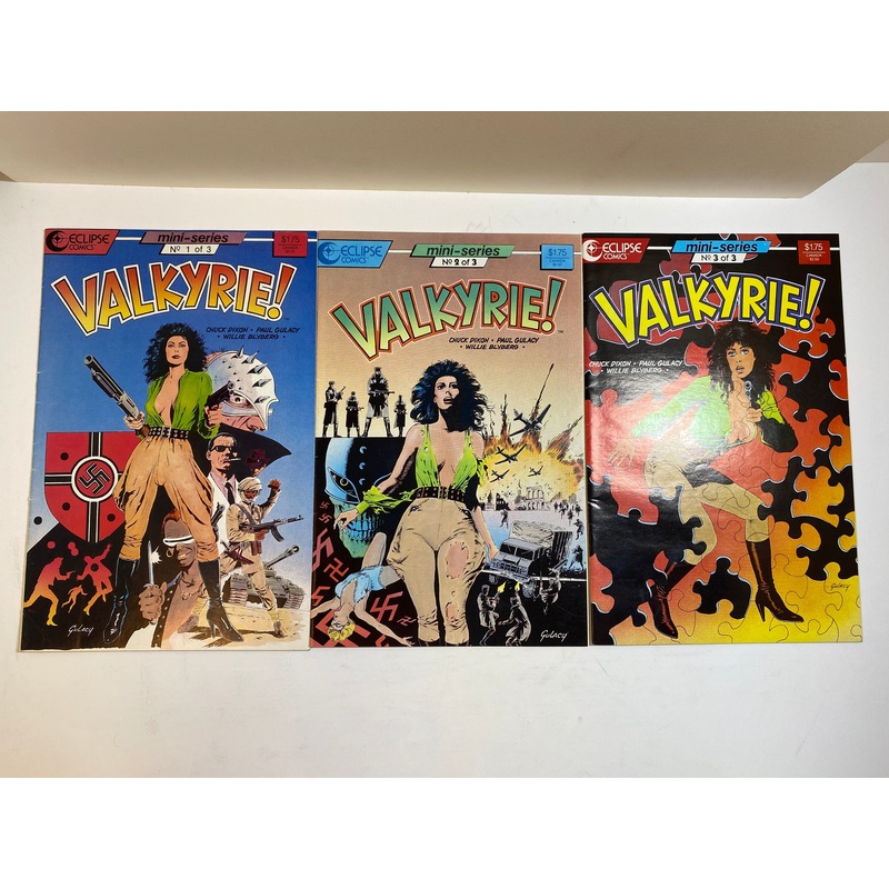 Lot of 3 Valkyrie Mini Series Eclipse Comics 1987