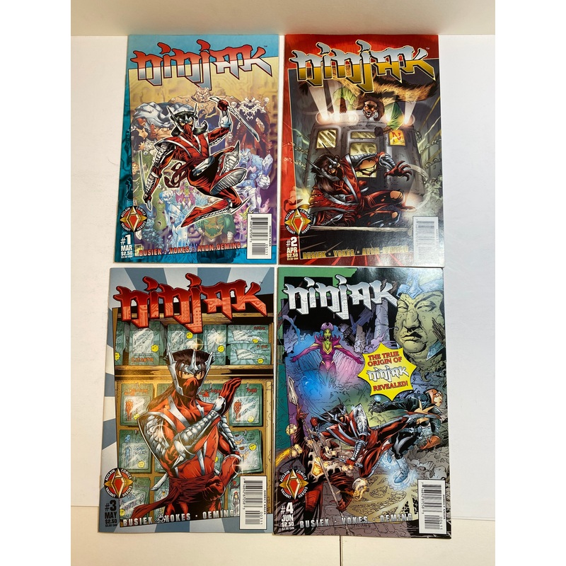 Lot of 4 Ninjak Valiant Comic Books 1997