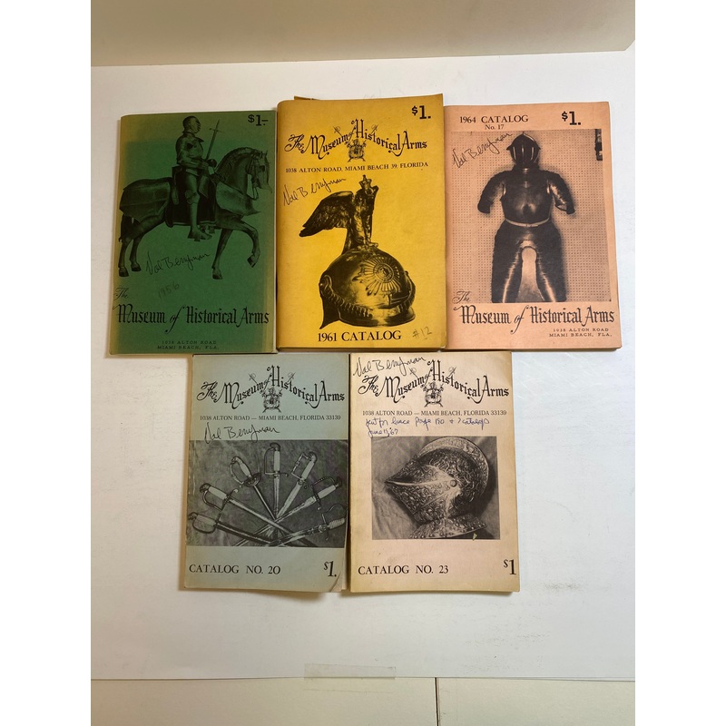 Lot of 5 Museum of Historical Arms Catalogs 1956-1964