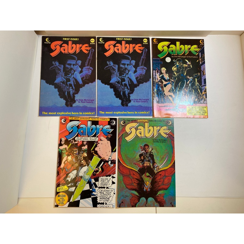 Lot of 5 Sabre Eclipse Comics 1982-1983