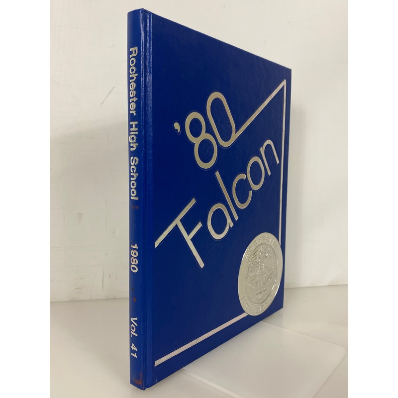 1980 Rochester High School Yearbook Falcon Rochester Michigan HC