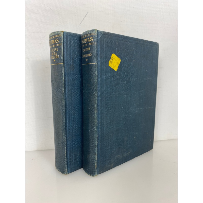 2 Volumes Alexandre Dumas: Joseph Balsamo/Louise de la Valliere Antique HC