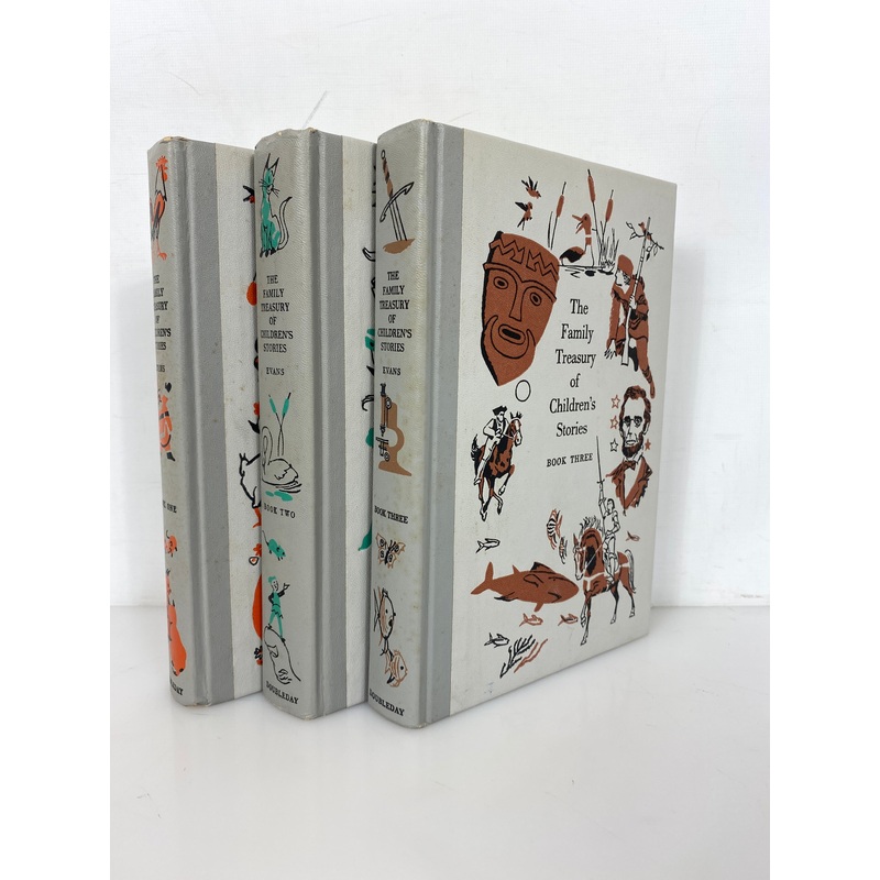 3 Volume Set: The Family Treasury of Children’s Stories 1956 HC