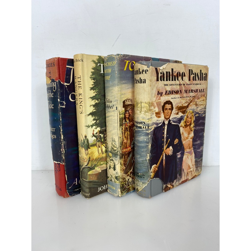 4 Vintage Historical Fiction BCE by Forbes/Brick/Tebbel/Marshall HC DJ