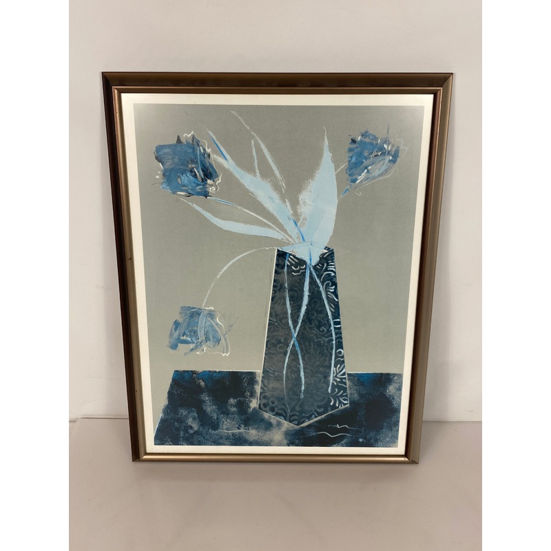 Flowers in Vase Painting in Nielsen Black Frame #2