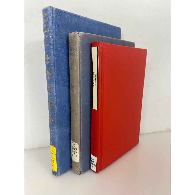 Lot of 3: Joan of Arc by Scott/Michelet/Lightbody 1956-61 Ex-Library HC