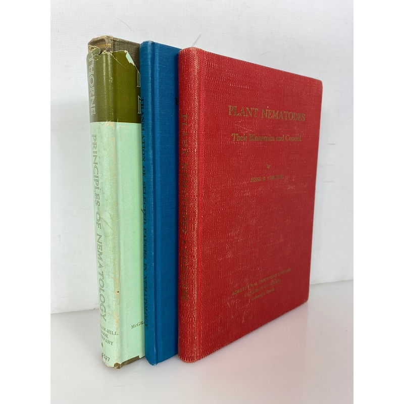 Lot of 3 Volumes: Nematodes/Nematology 1959-1961 Vintage HC
