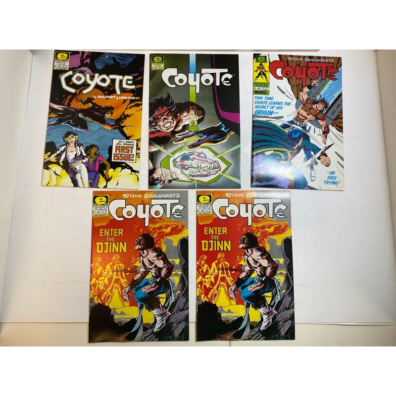 Lot of 5 Coyote Epic/Marvel Comics 1983-1984